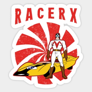 Retro Racer X Sticker